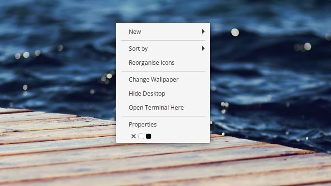 Right click option in Desktop Folder