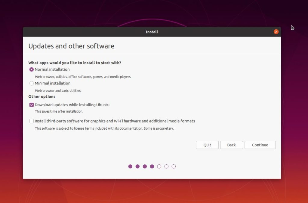 Install Ubuntu 20.04 in VirtualBox - update and other software