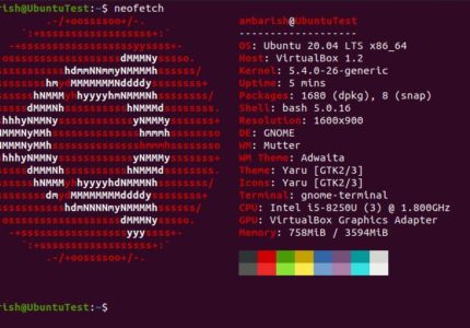 Neofetch Ubuntu