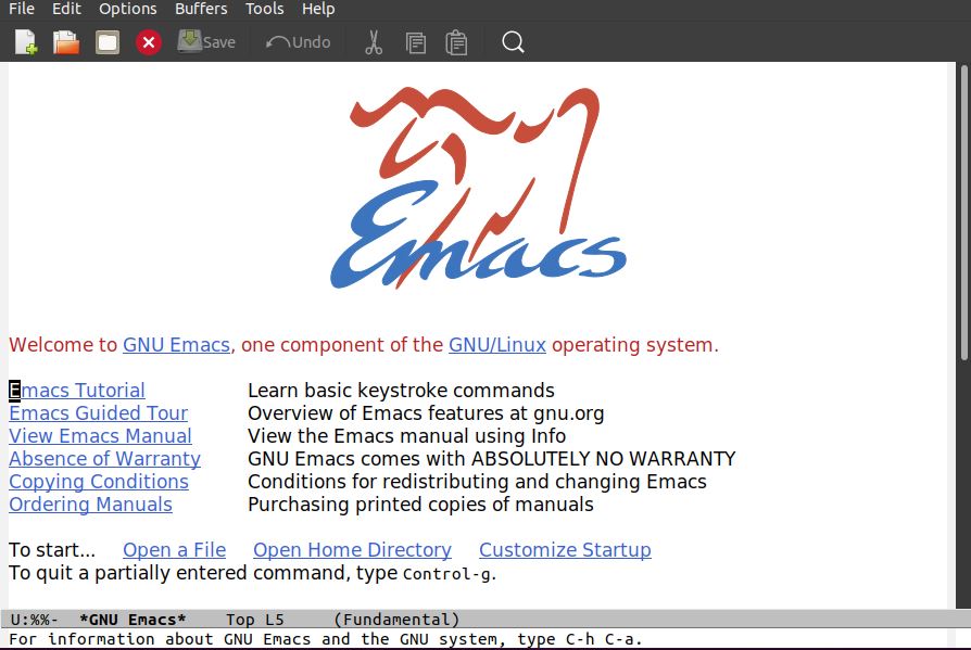 Emacs - Linux text editors 