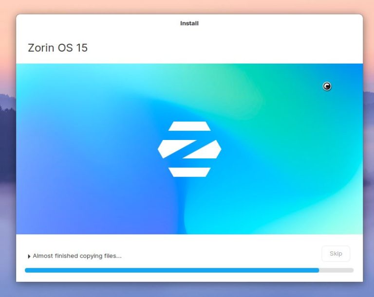 Zorin OS 15.2 Installation