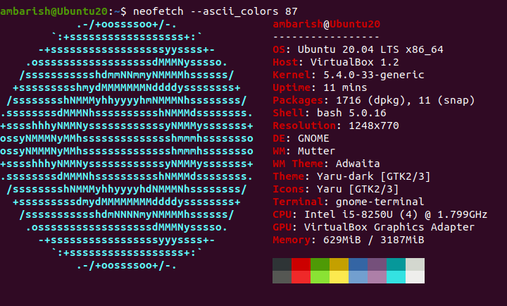 install Neofetch in Ubuntu