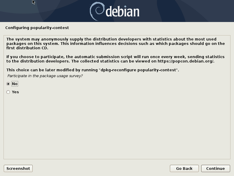 Debian Configuration 