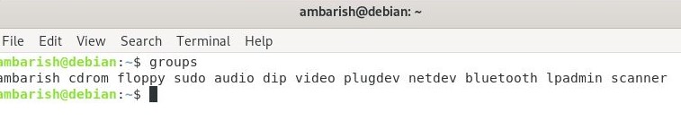 Group - add user to sudoers in Debian 10