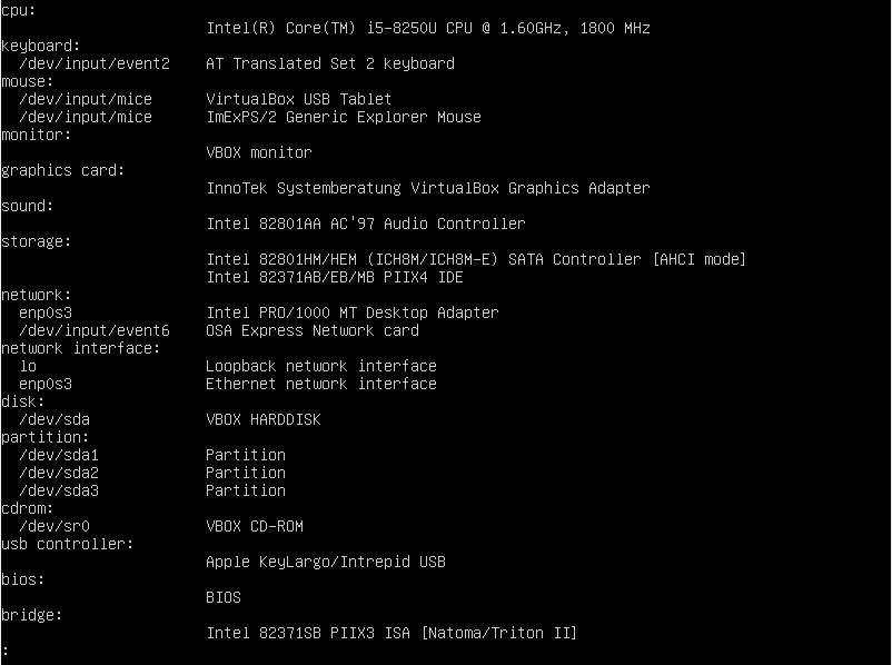 hwinfo - check hardware information in Linux -